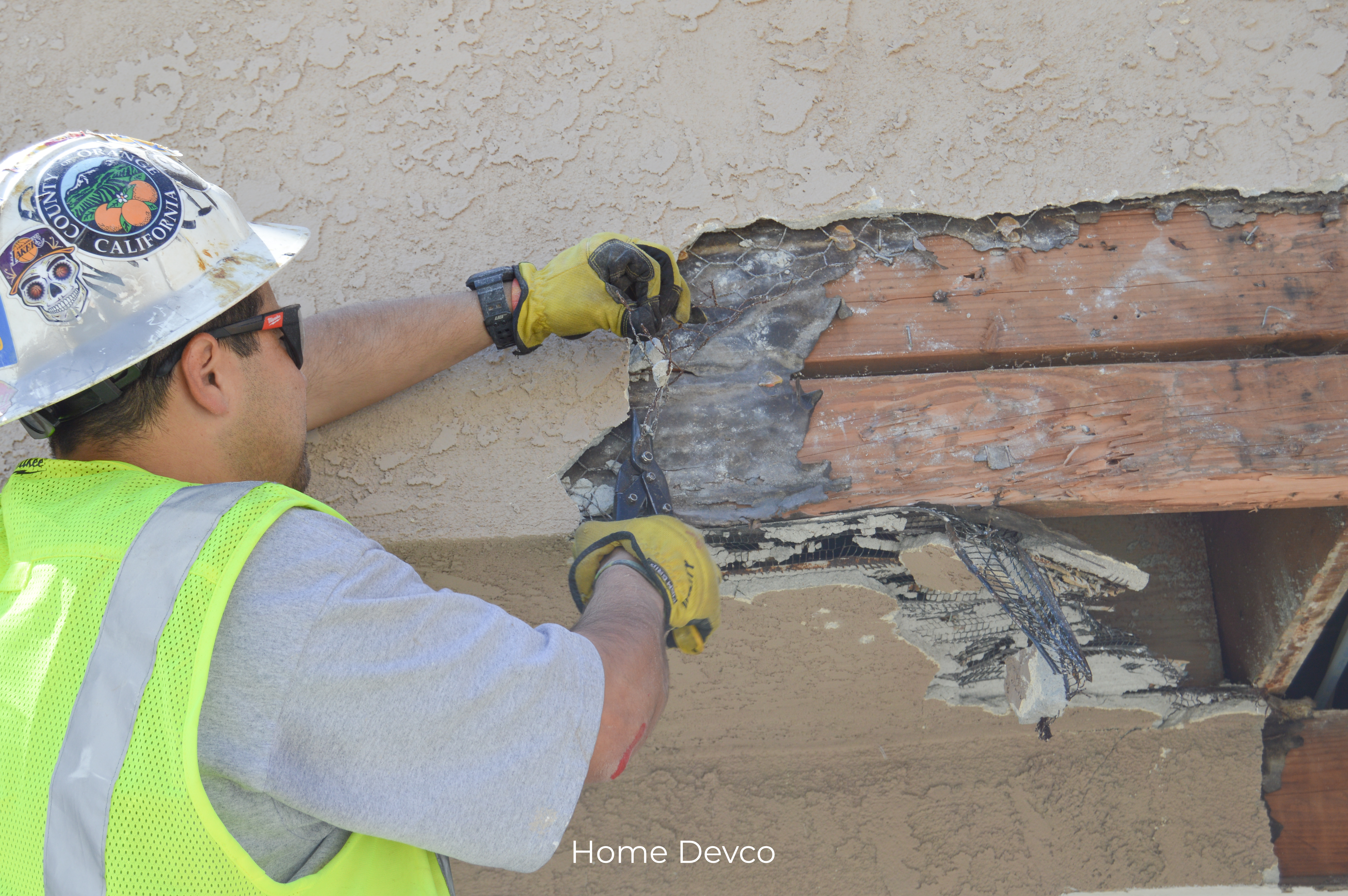 Apartment undergoing inspection